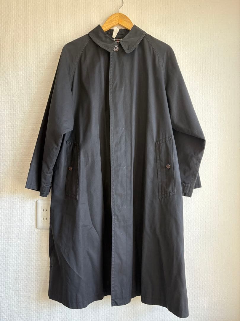 超希少！ Burberrys ステンカラーコート ブラック　一枚袖 BURBERRY（ステンカラーコート）のフリマアイテム一覧