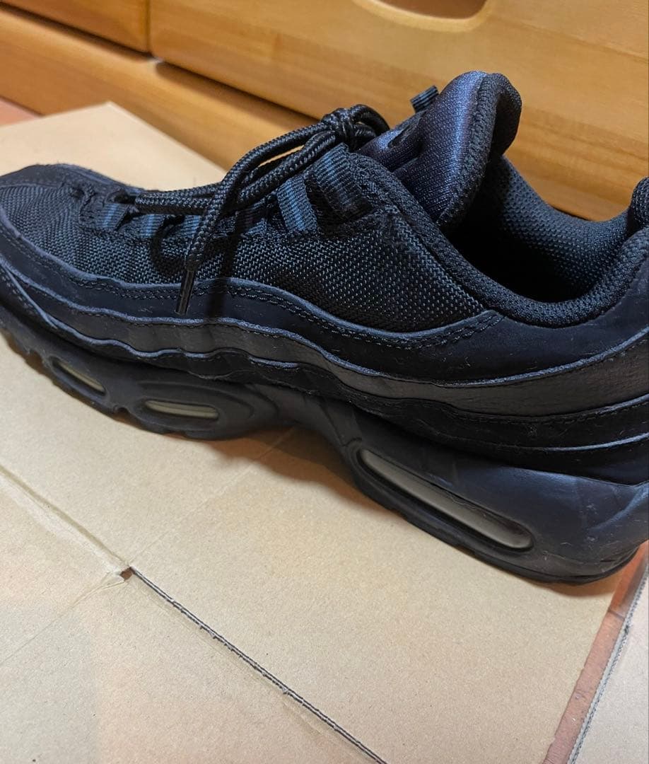 キムタク着！ ナイキ エアマックス95 トリプル ブラック オール 黒