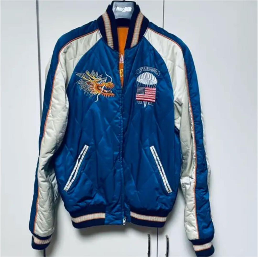 ポロラルフローレン スカジャン リバーシブル - メルカリ