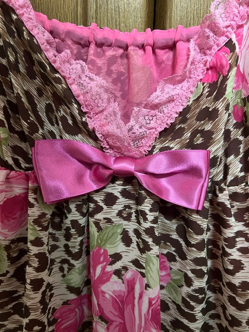 MARS ヒョウ薔薇柄キャミトップス　 平成ギャル