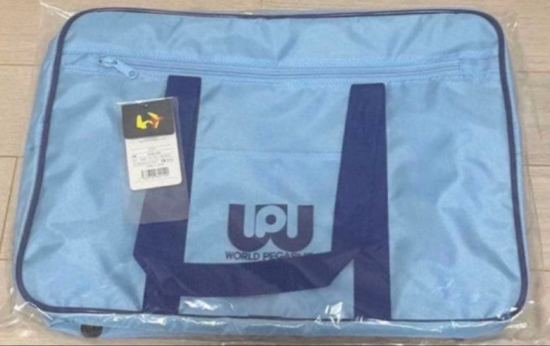 新品未使用品 マルミ運動具店 ワールドペガサスワッペ【水色】旧ワッペ