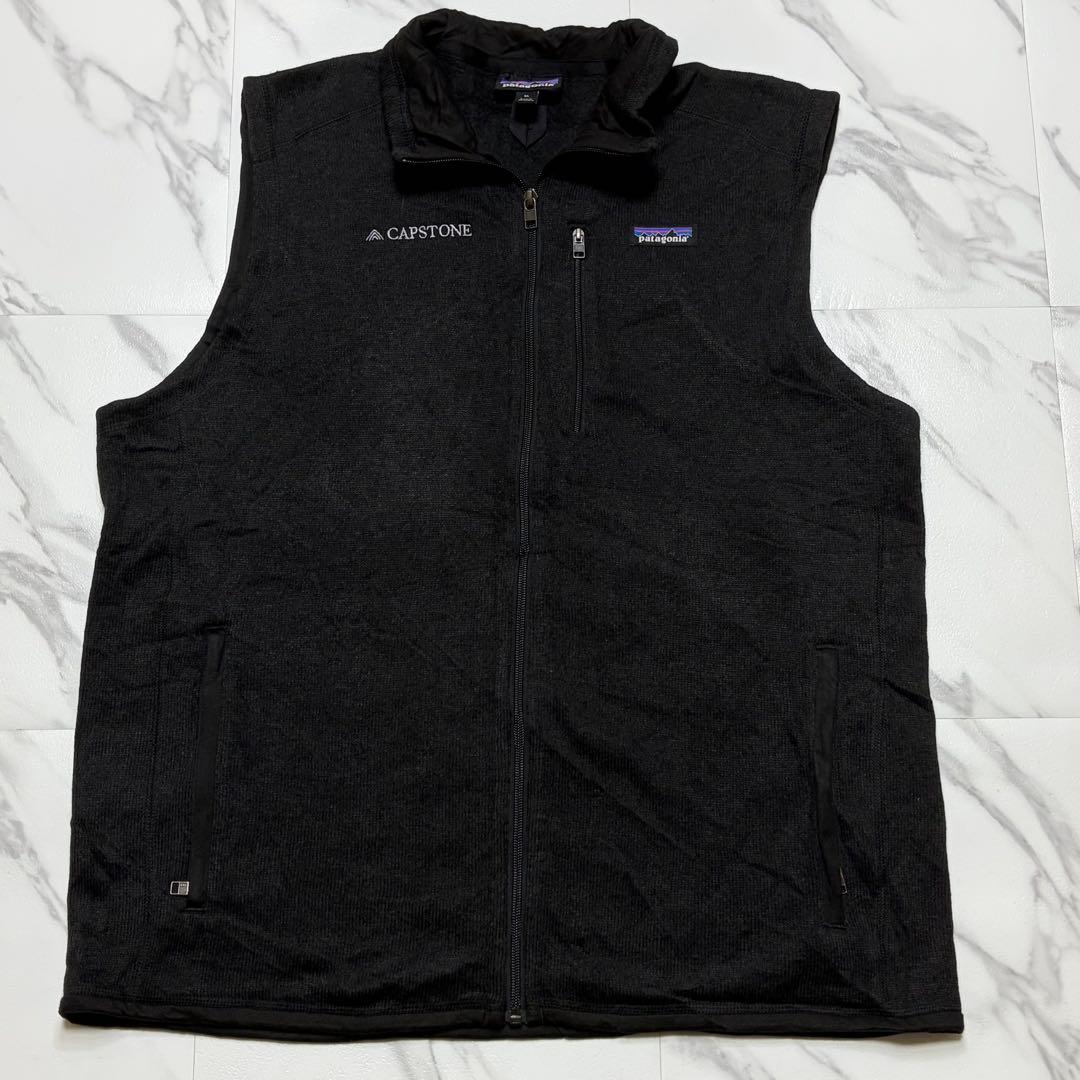 Patagoniaパタゴニアベターセーターベストブラック フリースベスト刺繍