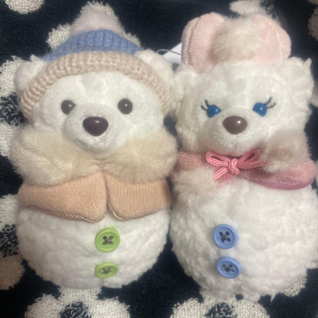 ダッフィー シェリーメイ ぬいぐるみチャーム シークレット 雪だるま 2個 楽天市場】シェリーメイ ぬいぐるみチャーム 雪だるま 冬らしい