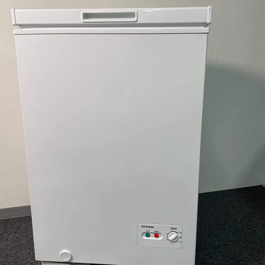 動作確認清掃済　アイリス　冷凍庫　100L ICSD-10A-W 2019年 Amazon.co.jp: アイリスオーヤマ 冷凍庫 100L 上開き ノンフロン