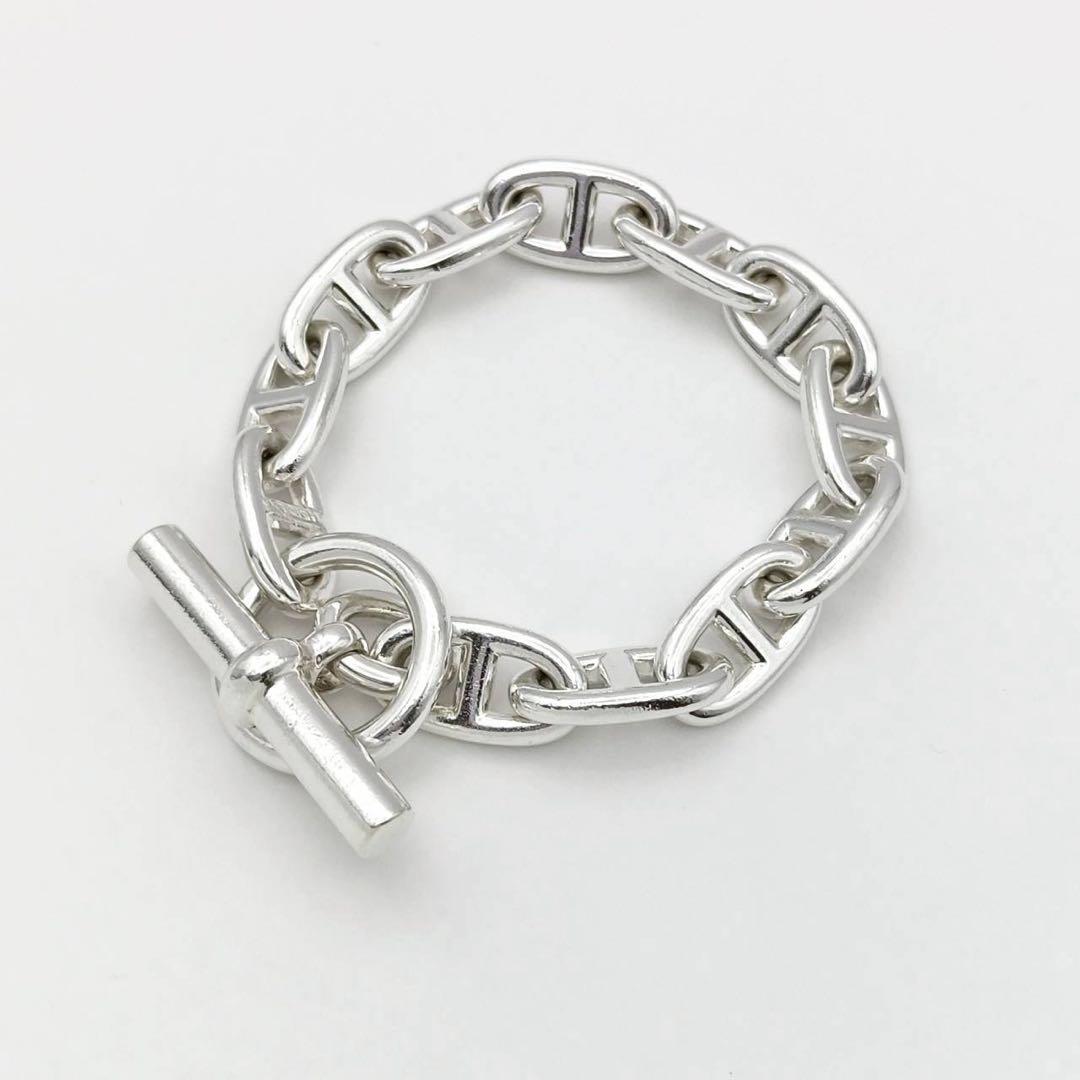 Hermes 90s～00s マルジェラ期 シェーヌダンクル GM 12コマ エルメス ブレスレット シェーヌダンクル GM 14コマ マルジェラ期