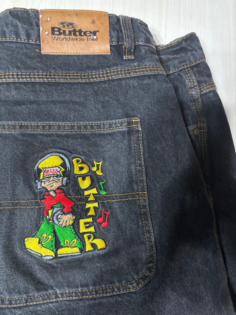 【ButterGoods】　ハーフパンツ Butter Goods（バターグッズ） BUTTER GOODS Work Shorts Black