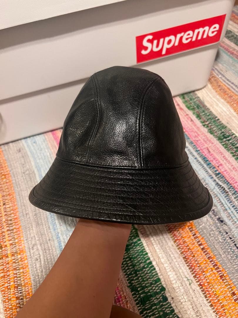 GUCCI レザーバケットハット GUCCI（グッチ） ハット バケットハット サイズL メンズ レディース