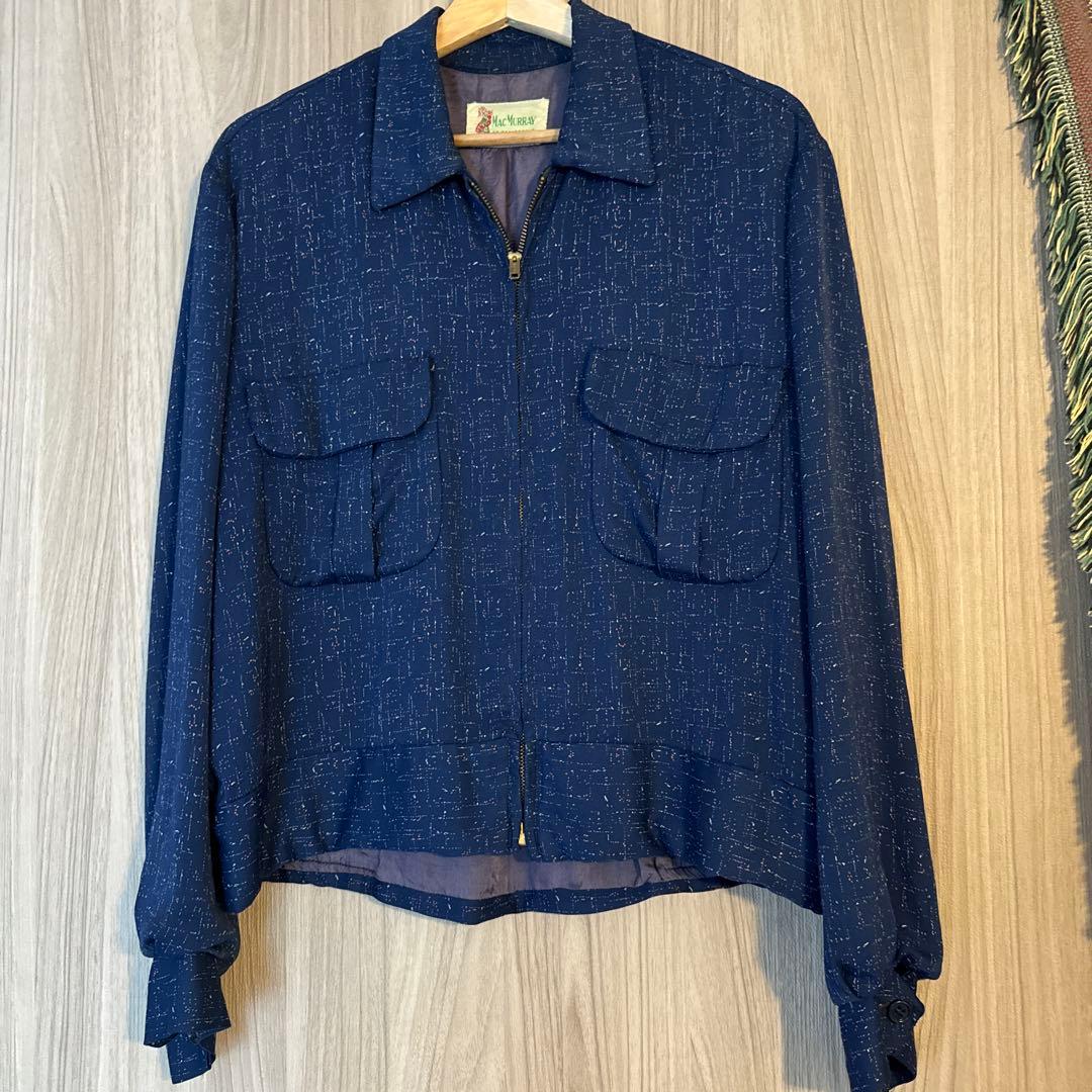 最終値下げ 50s MAC MURRAY かすり レーヨンギャバジャン - メルカリ