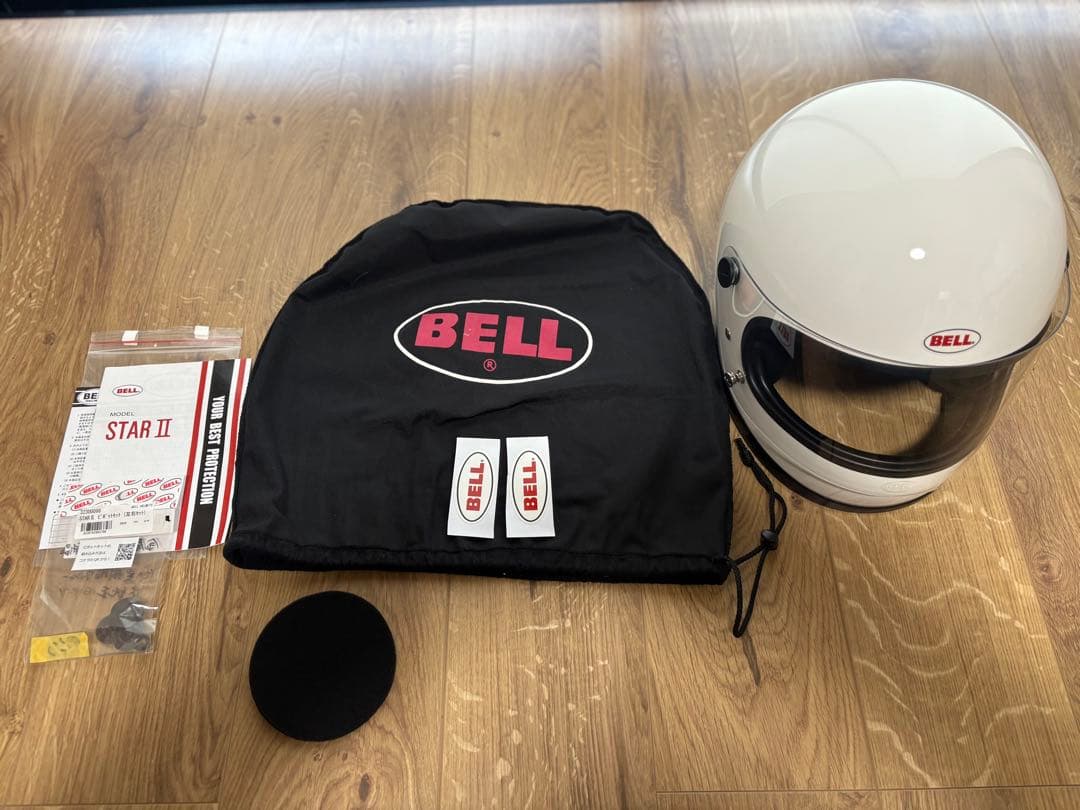 【美品】 最終値下げ　BELL starⅡ ベル　スター2 箱無し　サイズL BELL（ベル） 送料無料 5月12日値下 純正シールド付 BELL STAR II