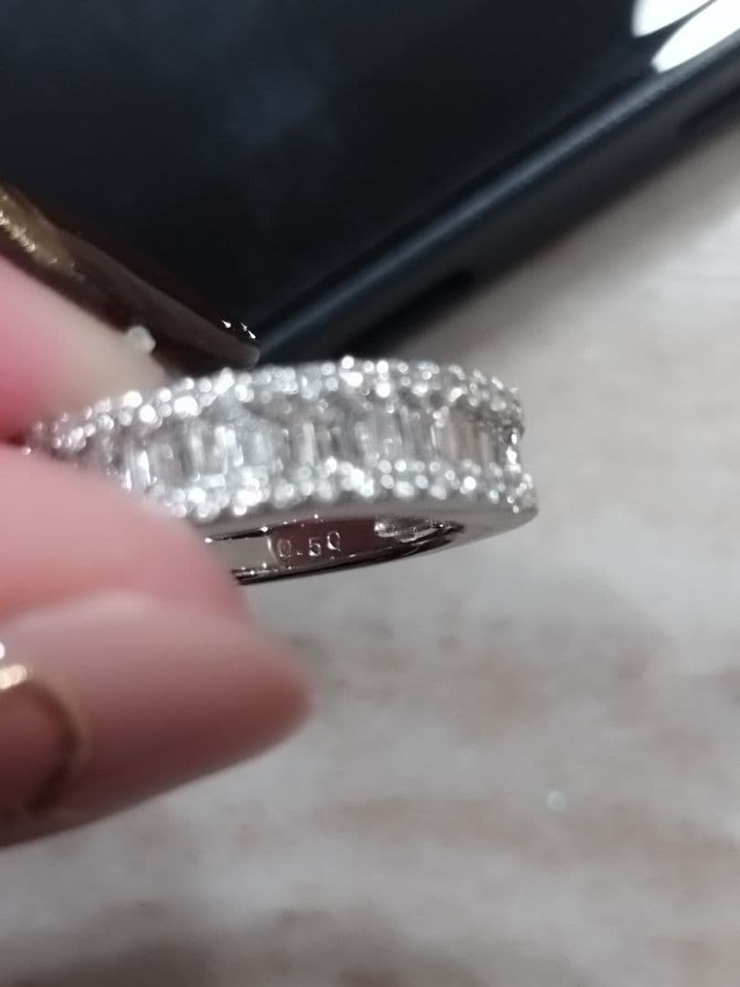 GSTV ダイヤモンドリング　PT900 0.50ct