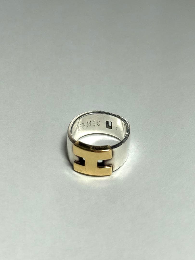 Hermes エルメス ヘラクレス リング コンビ 925×K18 51 9号 - メルカリ