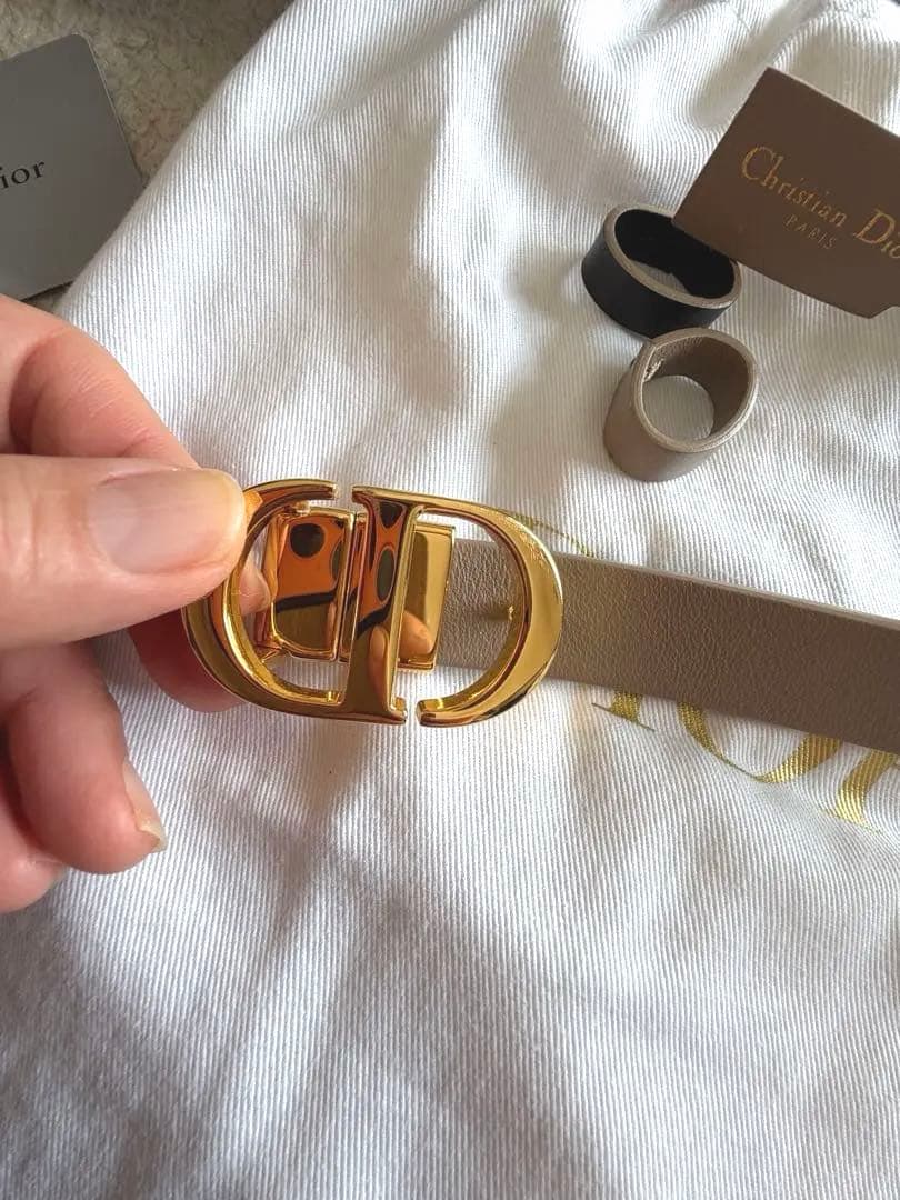 美品❣️】ディオールモンテーニュリバーシブルベルト80㎝2㎝幅
