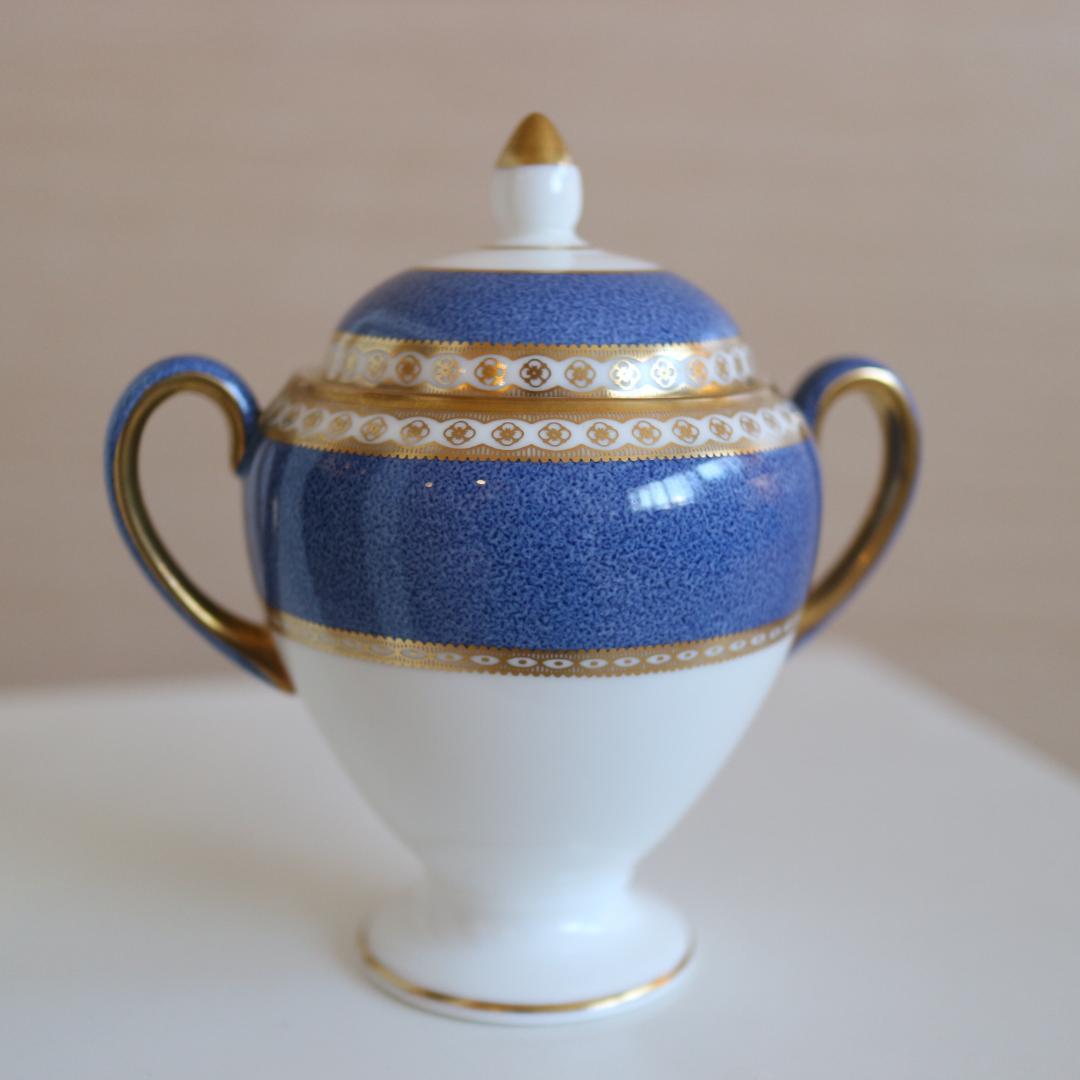 新品希少黒壺刻印ウェッジウッドユーランダーシュガーポットWEDGWOOD