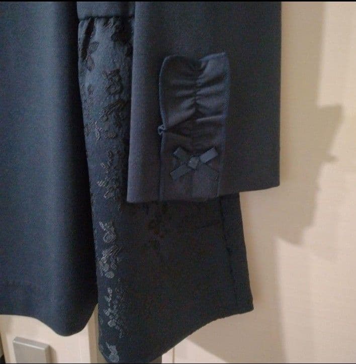 新品】スーパービューティージャガード織切替 ポンチ素材チュニック