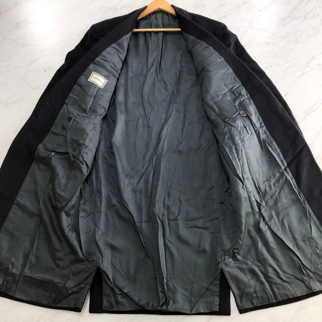 希少✨ヴェルサーチ キャメル100% ダブルチェスターコート ダーク