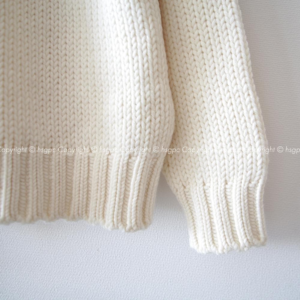 AURALEE Vネック バルキー ニット ローゲージ セーター オーラリー