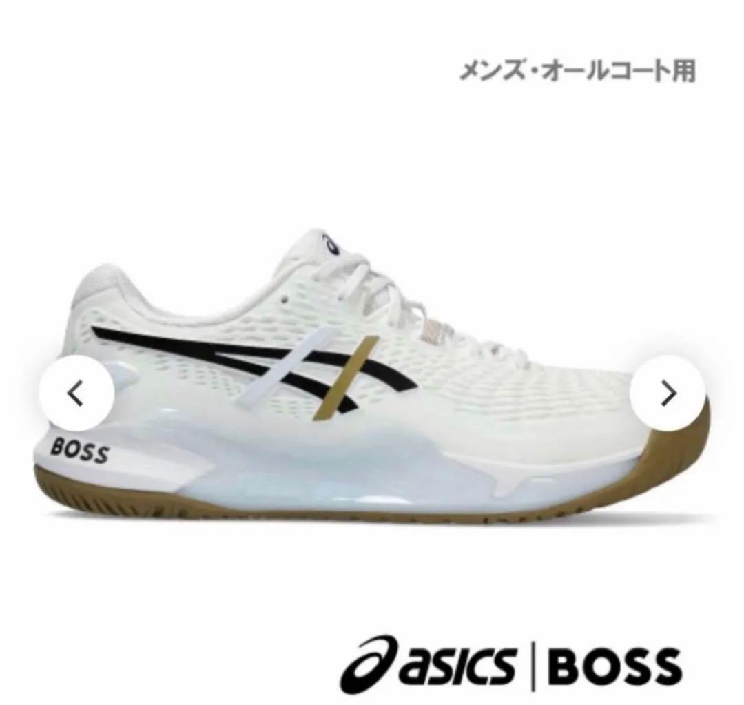 アシックス ゲル レゾリューション 9 HUGO BOSS 27.0センチ テニスシューズ「GEL-RESOLUTION 9」から「BOSS」とコラボレーション
