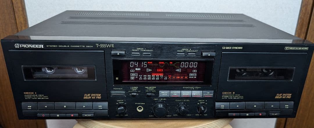 正常動作品Pioneer T-555WR ダブルカセットデッキ Yahoo!オークション -「t555」(カセットデッキ) (オーディオ機器)の