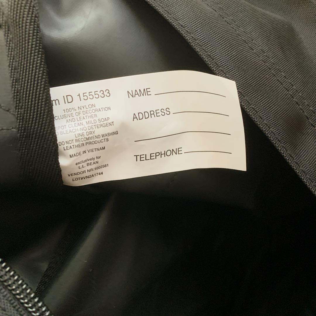 美品✨　L.L.Bean ブラック ダッフルバッグ　人気サイズS