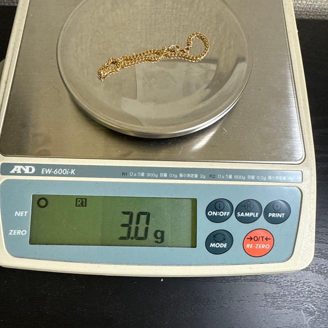 K18 2面喜平ブレスレット　総重量3.0g 17.5cm メンズ/レディース