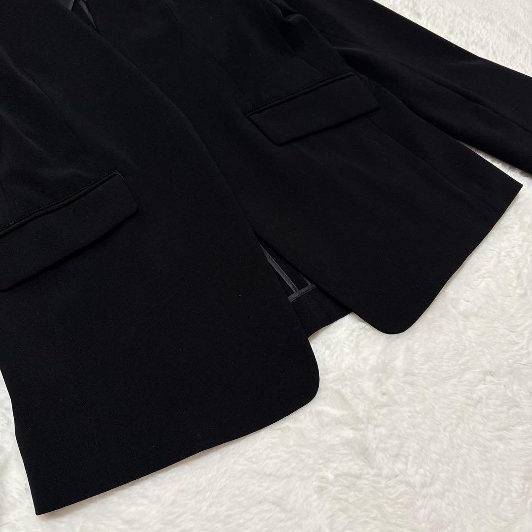 《タグ付き》ノーカラーパンツスーツセットアップ PLST グリーンレーベル L