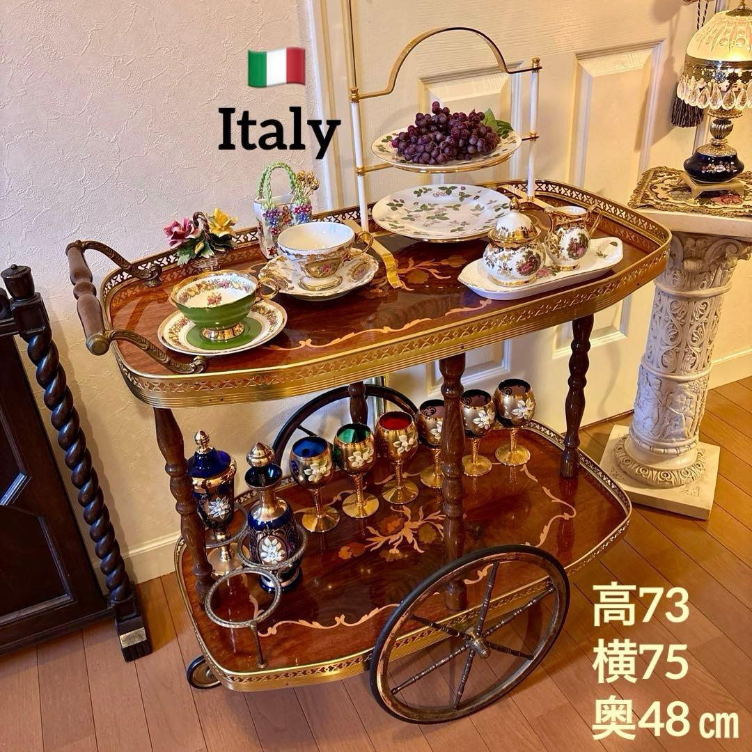 イタリア製 飾り棚 (画像3枚目ベネチアグラスと陶器 花瓶はオマケです) イタリア製 飾り棚 (画像3枚目ベネチアグラスと陶器 花瓶はオマケです