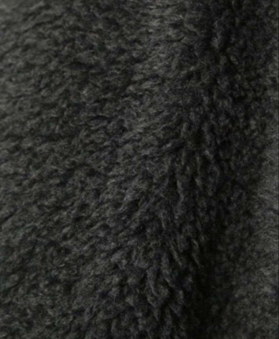 美品】RIM.ARK リムアーク ノーカラー ロングボアコート 黒 - メルカリ