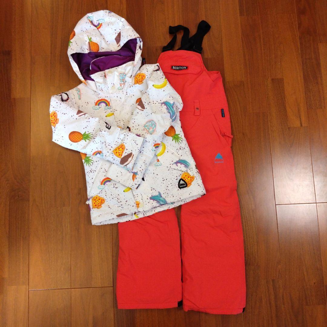 BURTON キッズスノーボードウエア上下 XS 110cm BURTON バートン KD SKIMMER スノーボード ウェア ジャケット キッズ