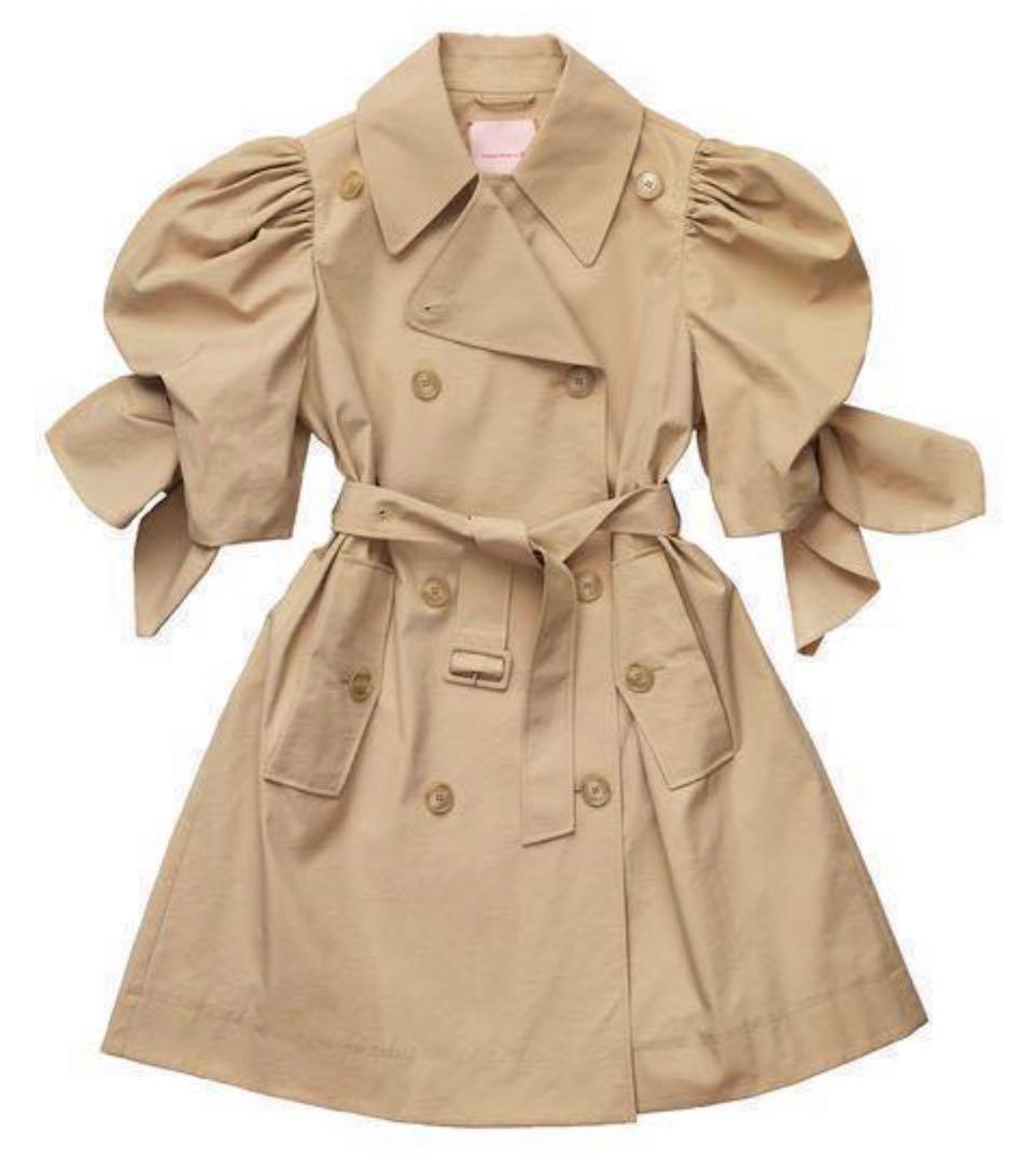 Simone Rocha x H&M パフスリーブ トレンチコート ベージュ S - メルカリ