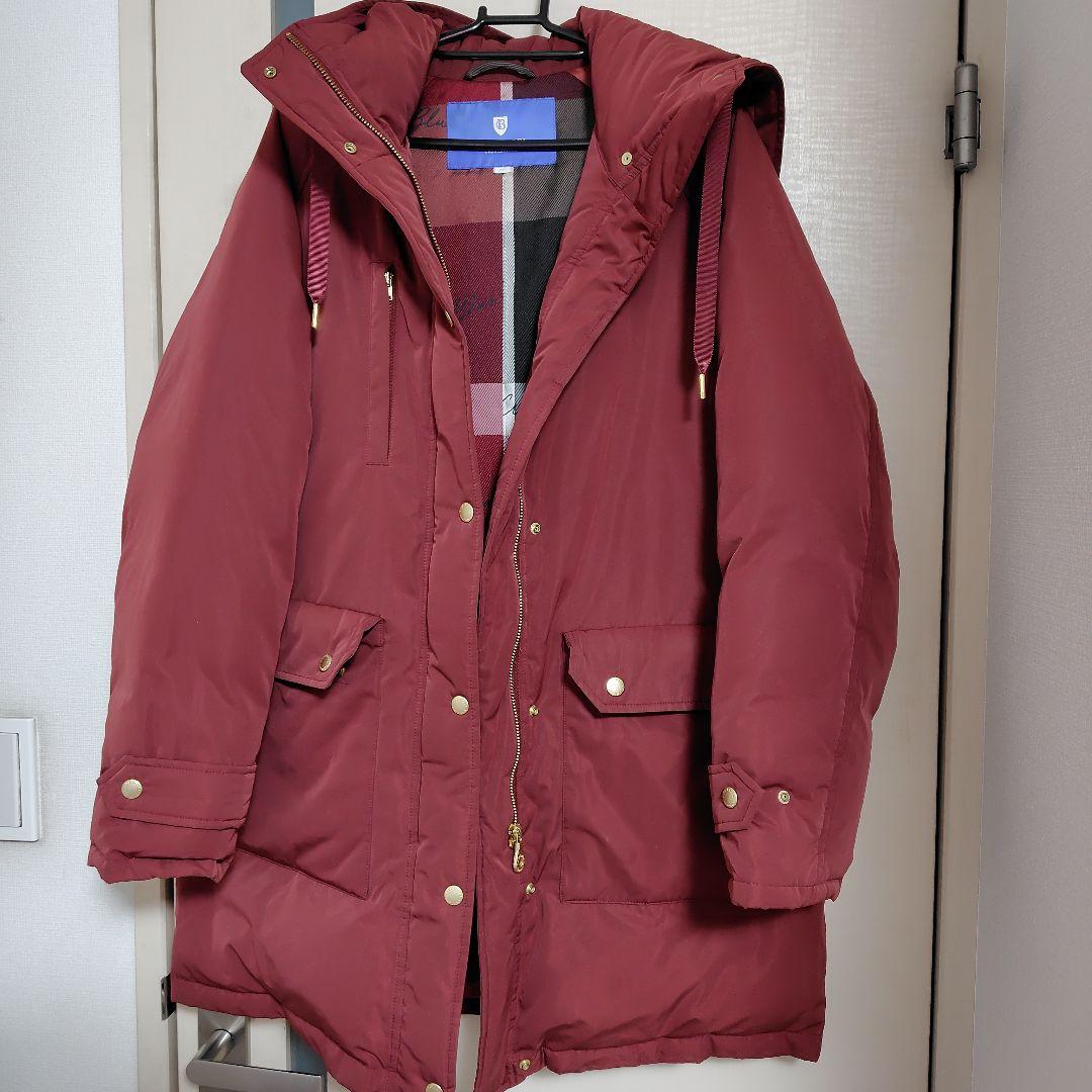 ブルーレーベルクレストブリッジ　ダウン　ボルドー　36サイズ BLUE LABEL CRESTBRIDGE（ブルーレーベルクレストブリッジ） ダウン