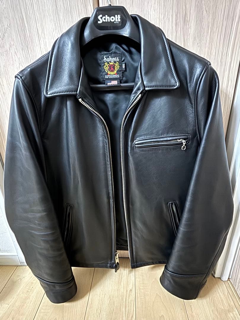 【値下げ】Schott 黒レザーシングルライダース 40 楽天市場】【ポイント10倍】Schott ショット シングルライダース 641XX