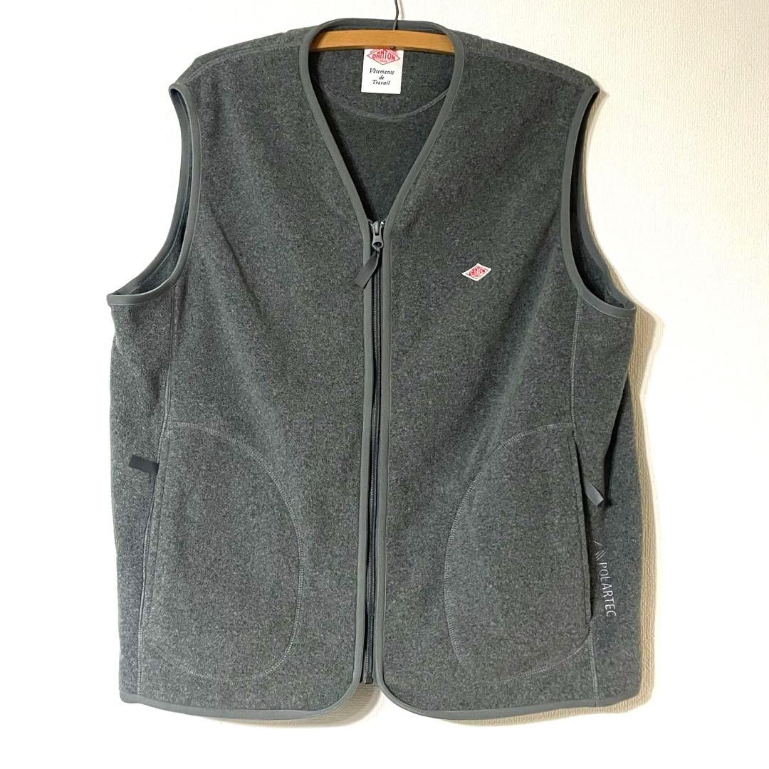 美品　DANTON ポーラテックフリース ベスト ダントン　Lサイズ　グレー 楽天市場】danton ダントン フリース ベストの通販
