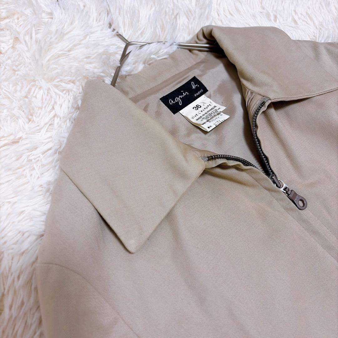 agnès b. アニエスベー （36） ブルゾン ジャケット ベージュ - メルカリ