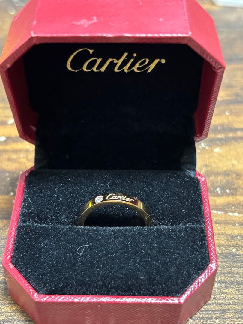 Cartier ゴールドリング　箱付き LOVE（Cartier） Cartier ミニ ラブリング #54 #14 PG K18 750