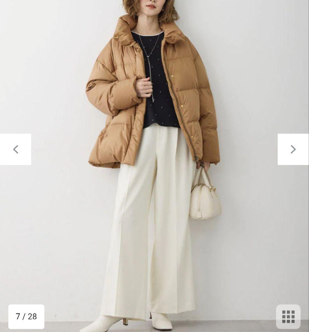 23区 【Oggi掲載】シレータフタ ハイネック ショート ダウンコート 23区(ニジュウサンク)の【Oggi掲載】シレータフタ ハイネック ショート