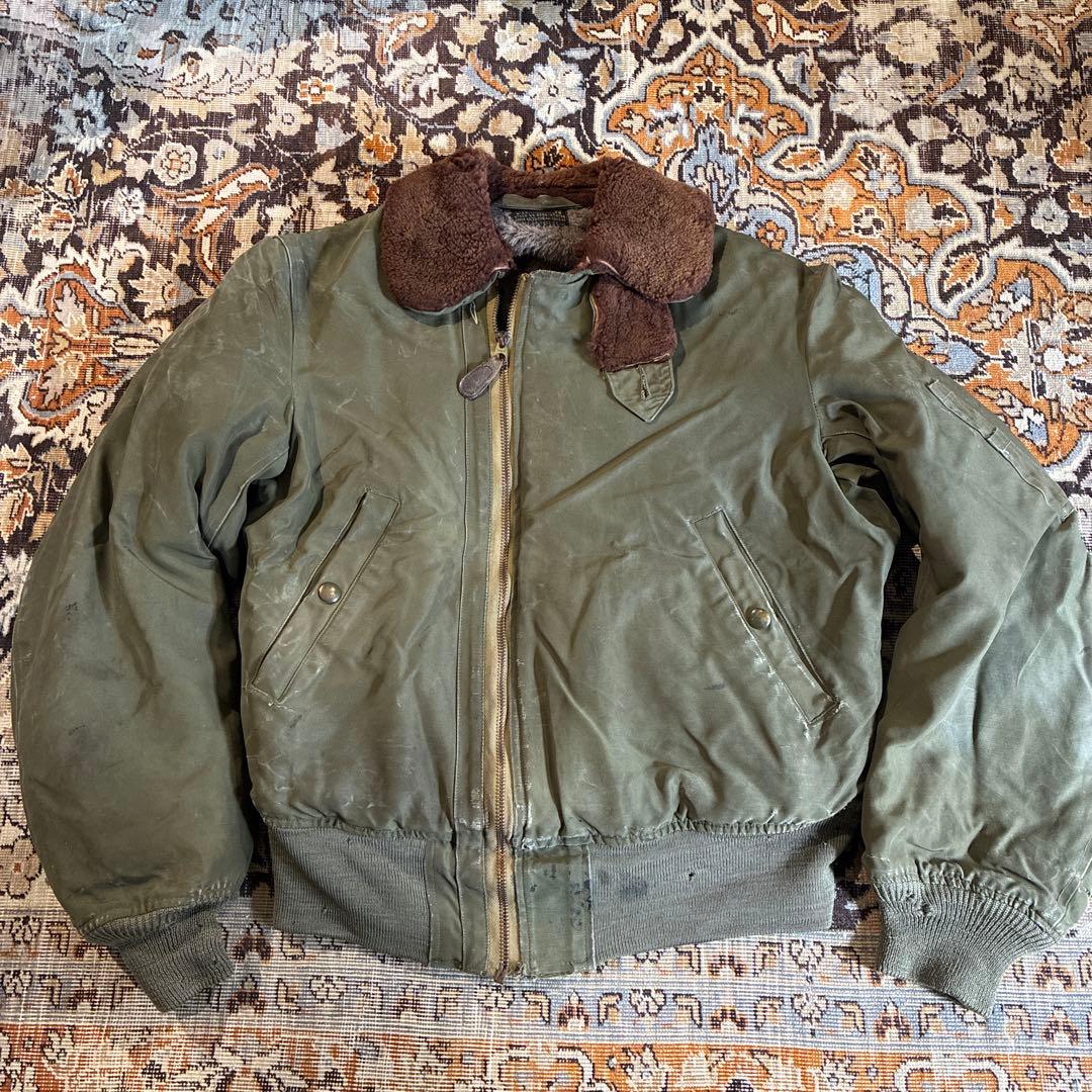 40s 米軍実物 USAAF B-15 フライトジャケット Size 36 40's USAAF B-15 フライトジャケット – 古着屋Top of the Hillのネット
