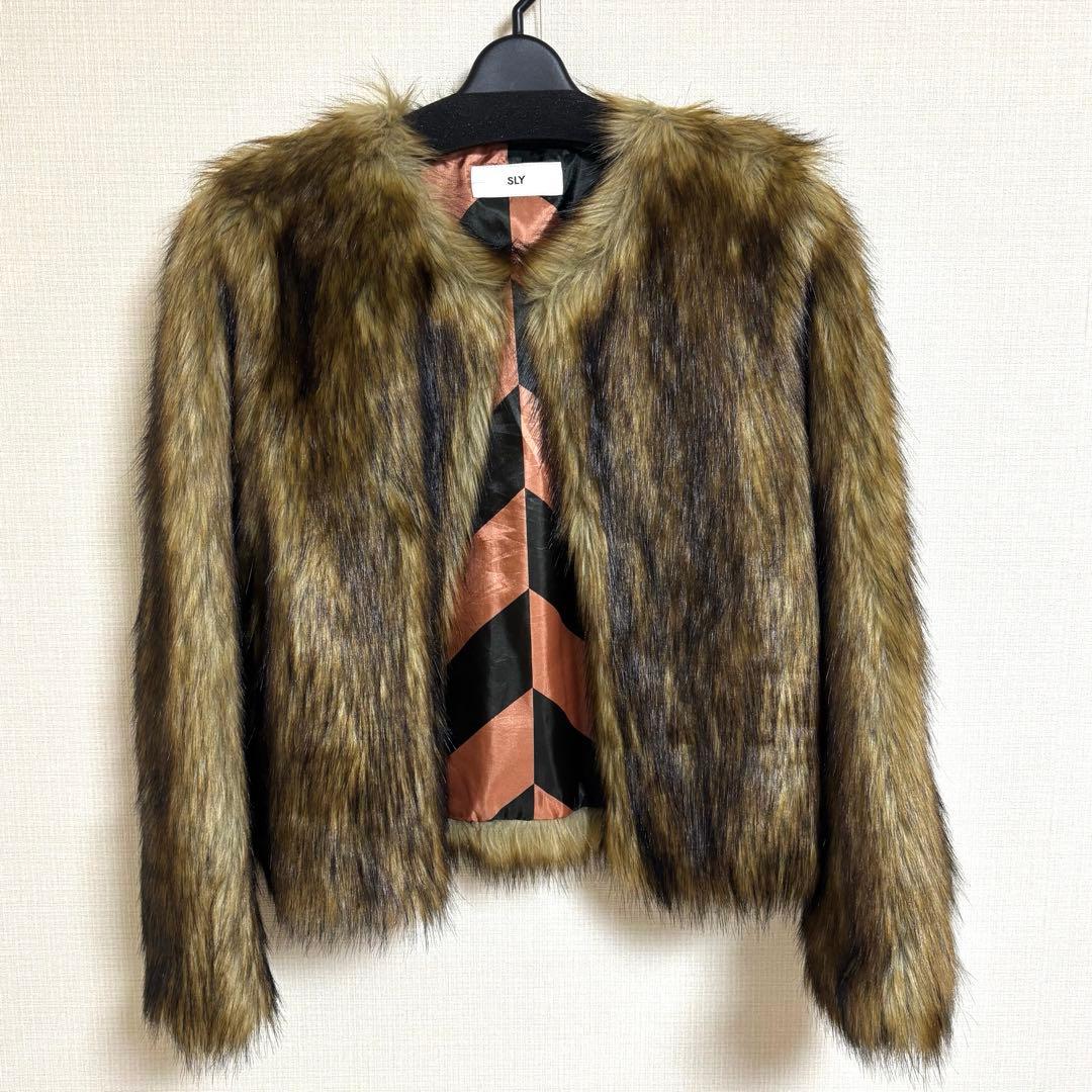 美品】SLY スライ ファーコート ブラウン サイズ1 - メルカリ