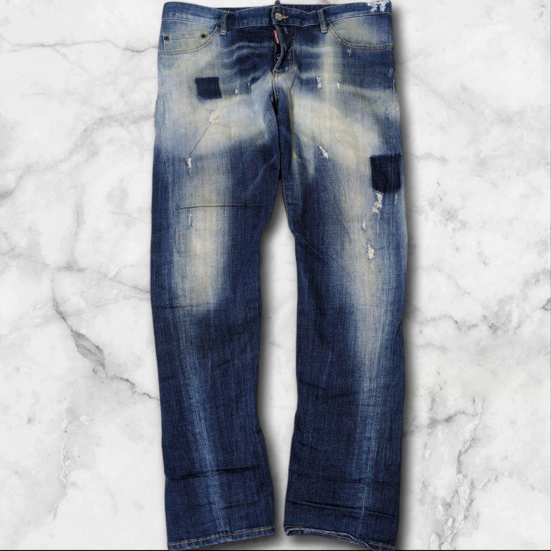 希少✨ディースクエアード sexy twist jean デニム 緑パッチ 52 DSQUARED2（ディースクエアード） ジーンズ SEXY TWIST JEAN セクシー