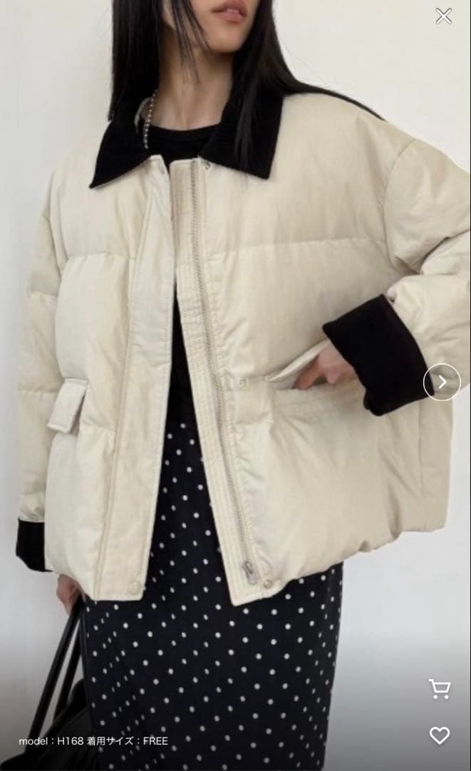 Didot.show room ワークジャケットダウン　アイボリー Didot.showroom 2025 FW ワークジャケットダウン アイボリー - メルカリ