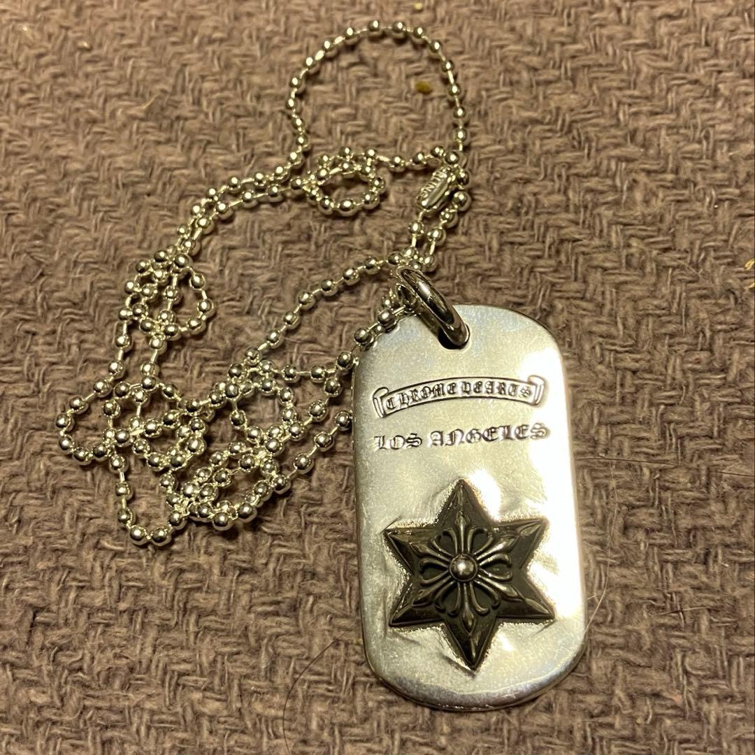 ノ*ブ様 クロムハーツ　レイズドスタードックタグ LA限定 クロムハーツ レイズドスター ドッグタグ