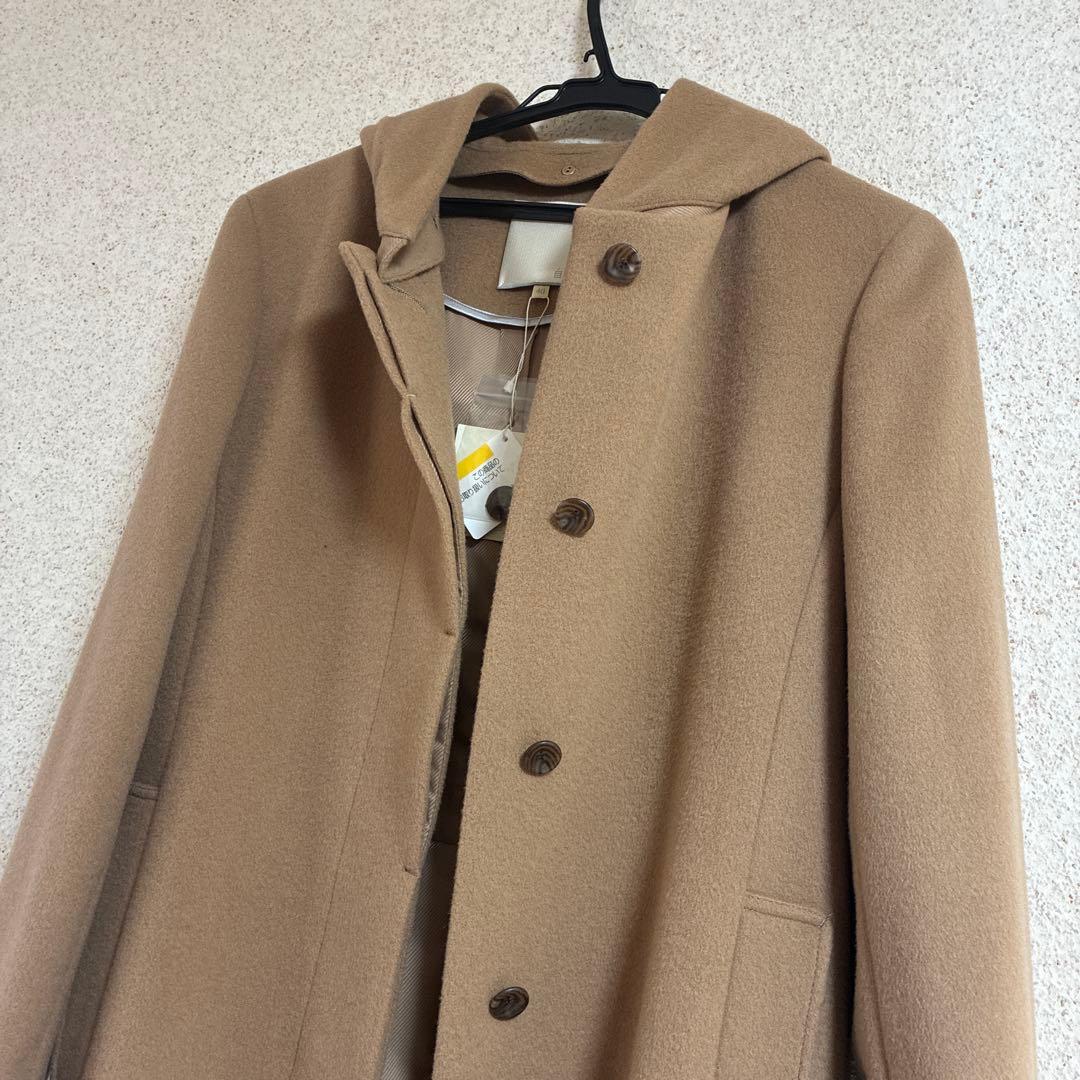 オンワード樫山フード付きコート M〜Ｌ　新品 セール】 【シーズンレスで使える】Bright Grosgrain フード付きコート