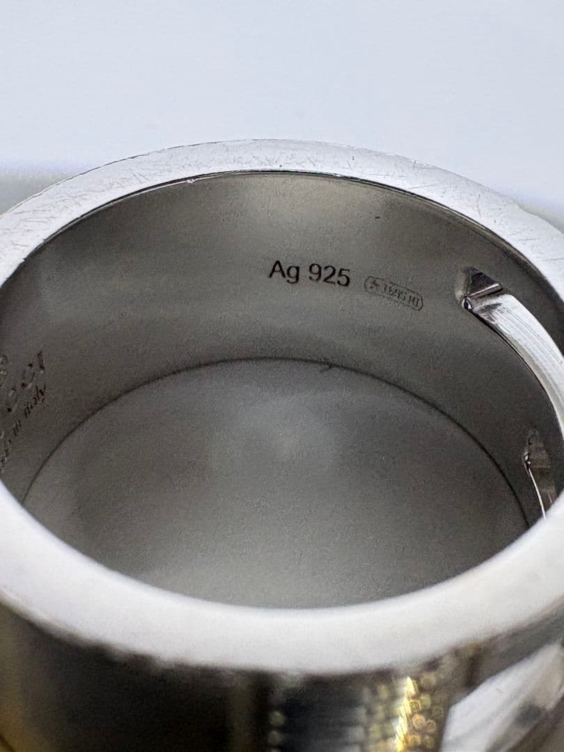 GUCCI ブランデッドG リング 刻印サイズ:9号【箱/ポーチ付】 - メルカリ