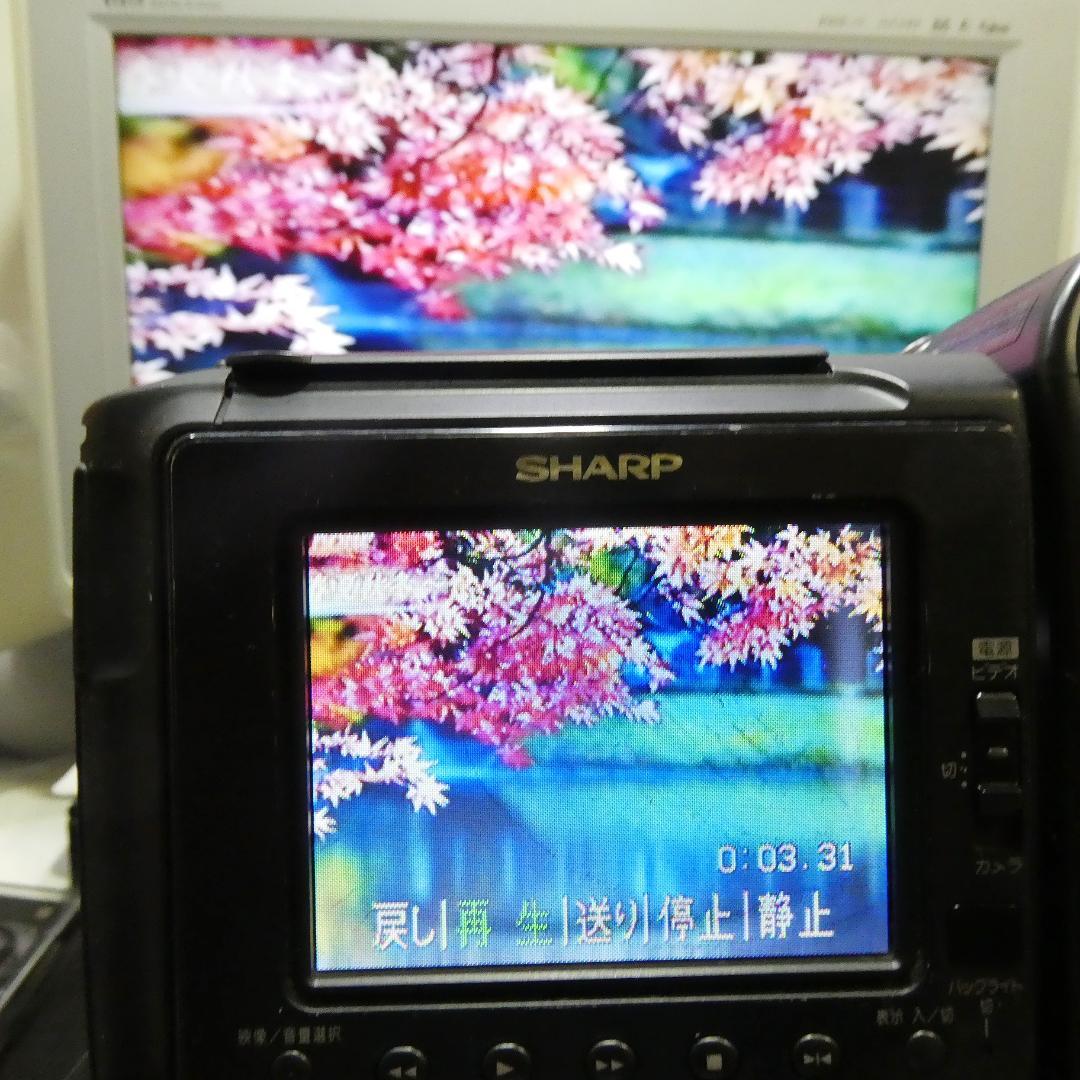 動作良好 Video.Hi8 シャープVL-HL3 8ミリビデオカメラDVD化に