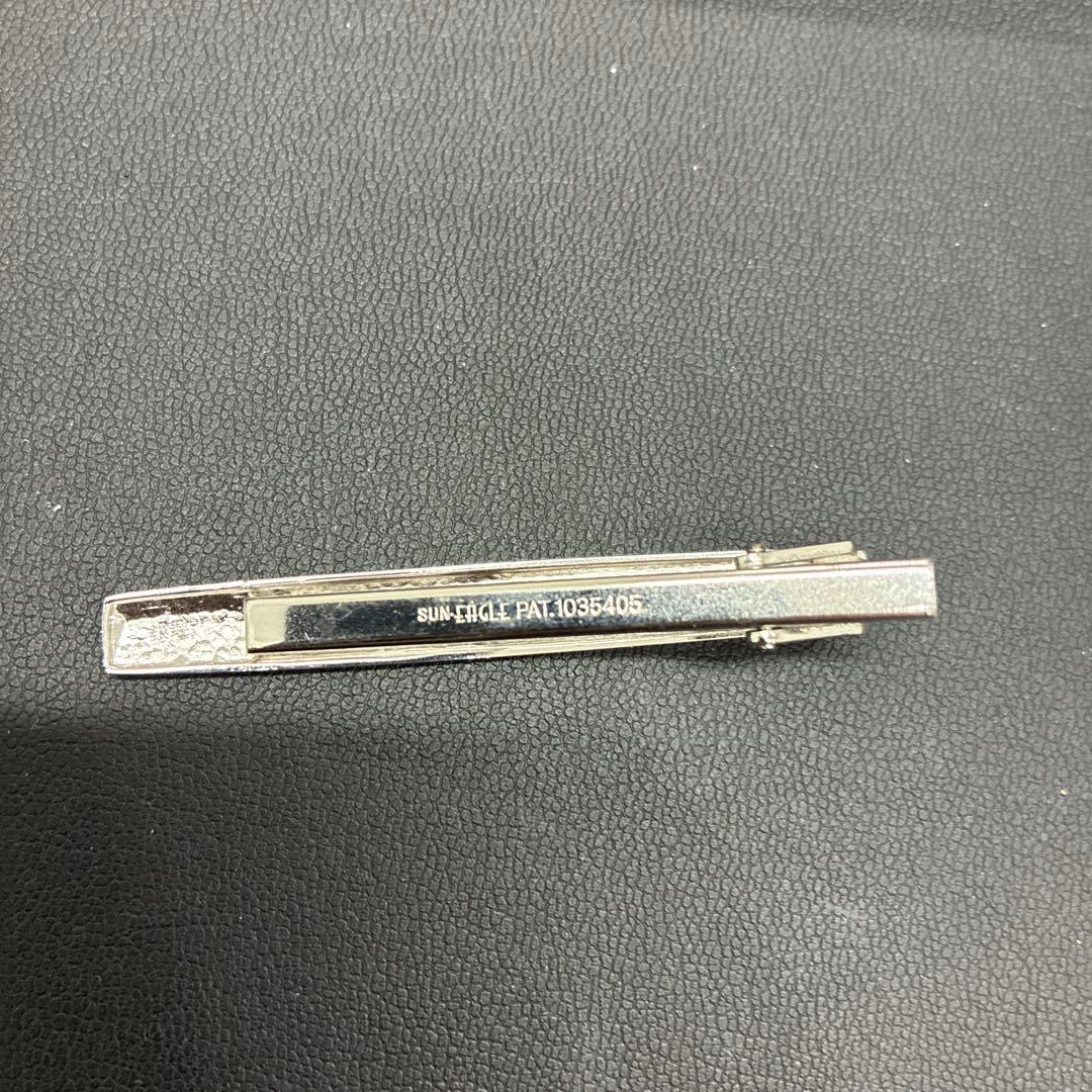 SUNEAGLEサンイーグル銀製刻印ネクタイピンデザイン シルバタイバー(0