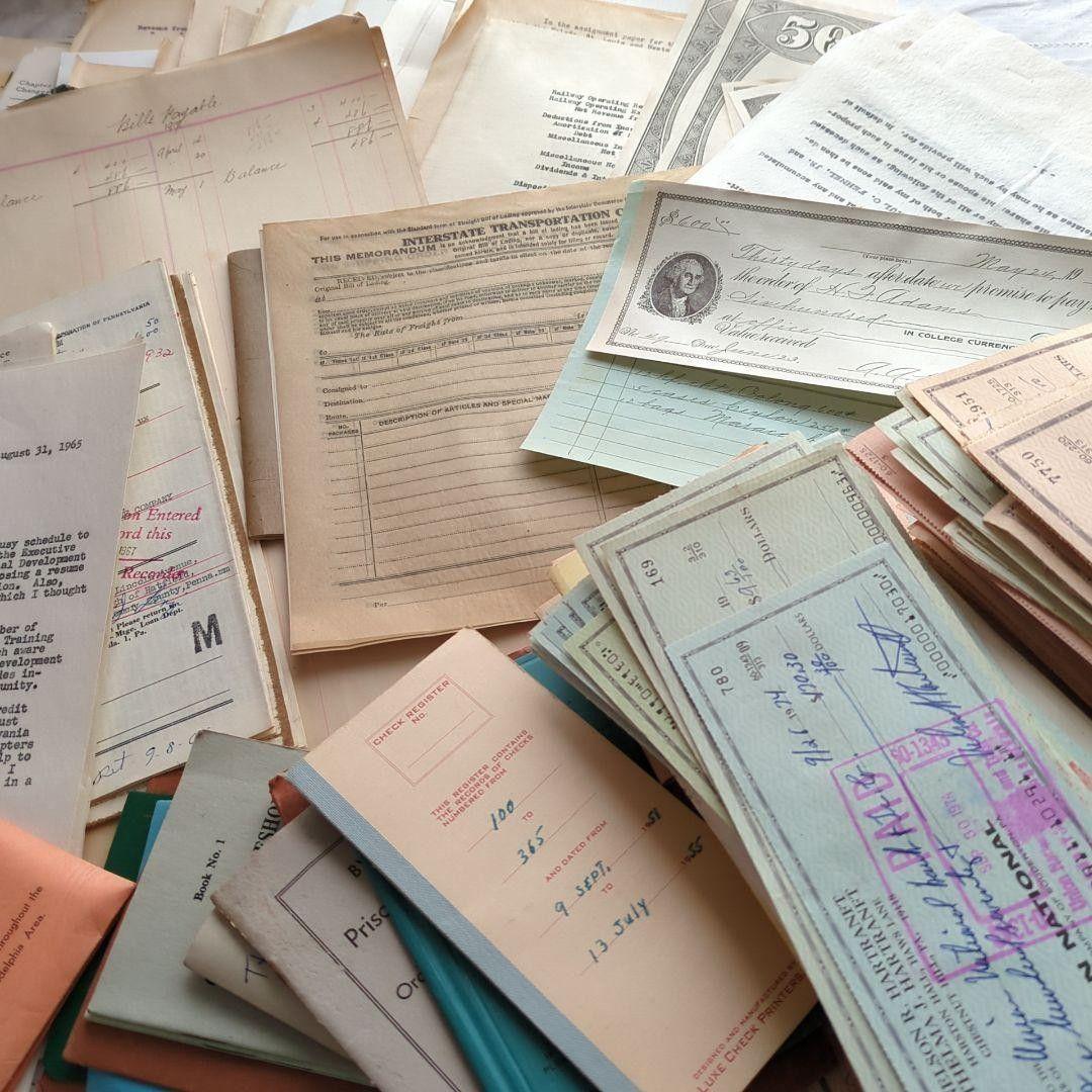 紙もの様専用 】80点⑨~⑬小切手1000枚 ジャンクジャーナル ヴンテージ