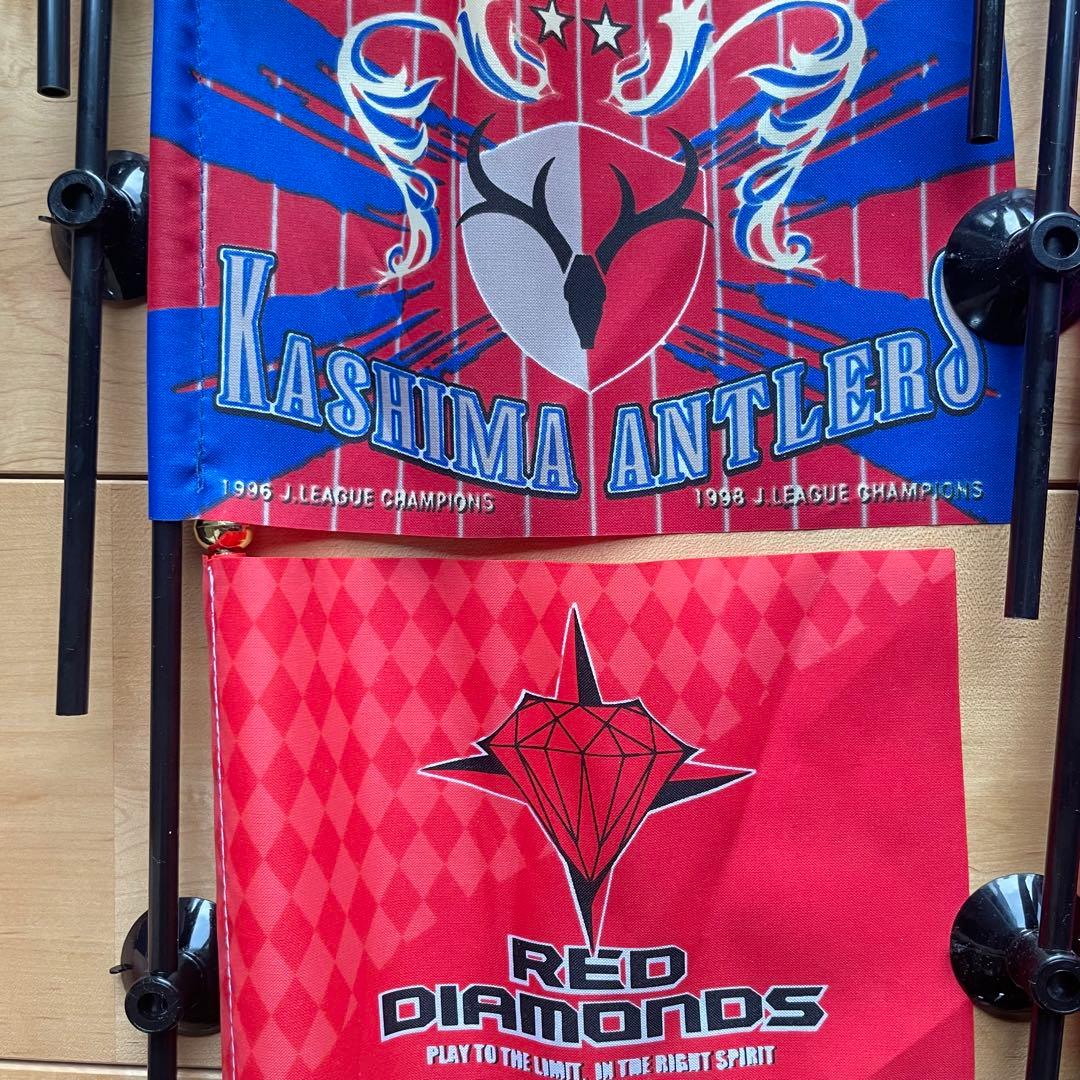 Jリーグミニフラッグ12チーム吸盤付日韓ワールドカップミニフラッグ10