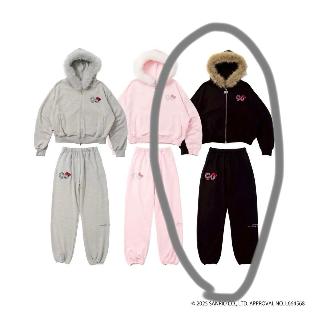 9090 girl × HELLO KITTY キティ セットアップ 黒 - メルカリ