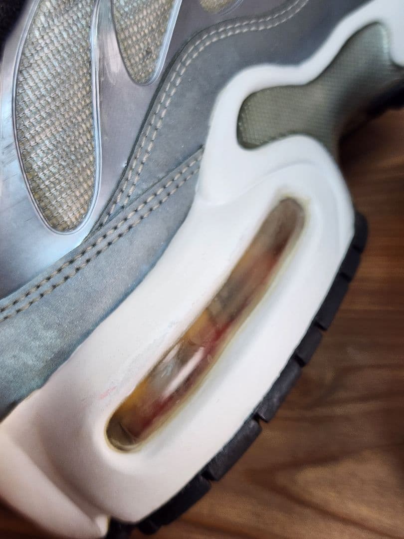 【希少カラー】NIKE エアマックスプラス 25.5cm 銀×赤 状態良好