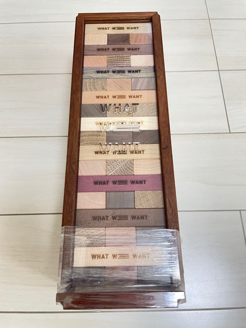 【WHAT WE WANT】ジェンガ 新品未使用入手困難品 WHAT WE WANT JENGA｜Yahoo!フリマ（旧PayPayフリマ）