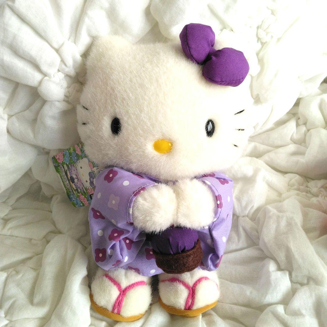 ご当地キティ　鎌倉　ハローキティ　ぬいぐるみ　キティ　サンリオ　あじさい　浴衣 ご当地キティ 鎌倉 ハローキティ ぬいぐるみ キティ サンリオ あじさい